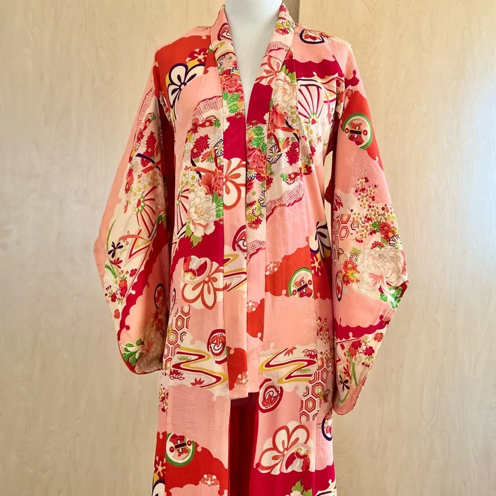 Antique Silk Kimono - Picture 7 of 10